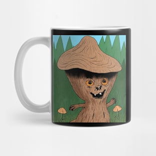 wooden mushroom man Mug